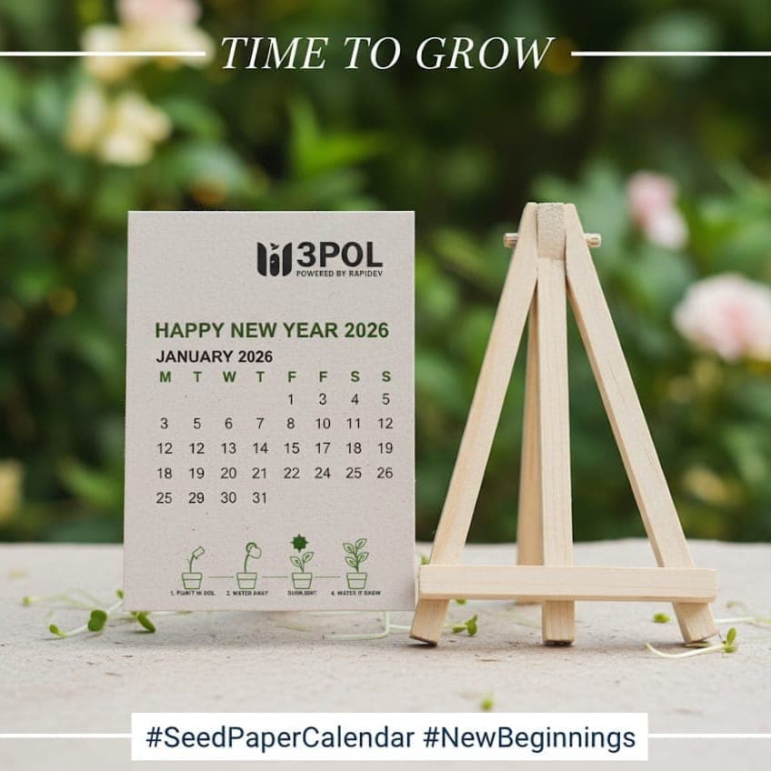3POL by Rapidev — Seed Paper Calendar — image 1