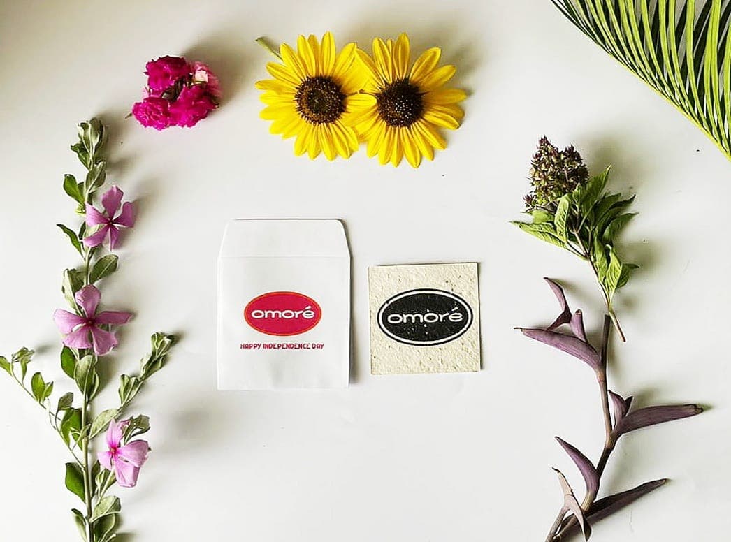 Omoré — Plantable Independence Day cards & envelopes