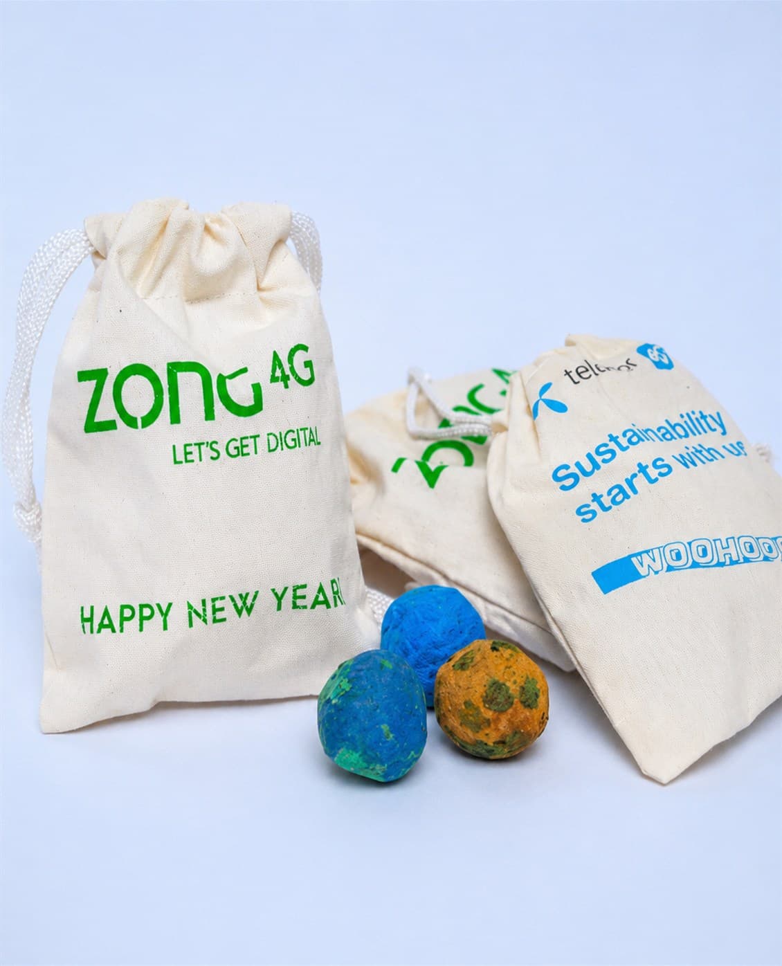 Custom plantable seed-paper hang tags and price tags printed with brand logos