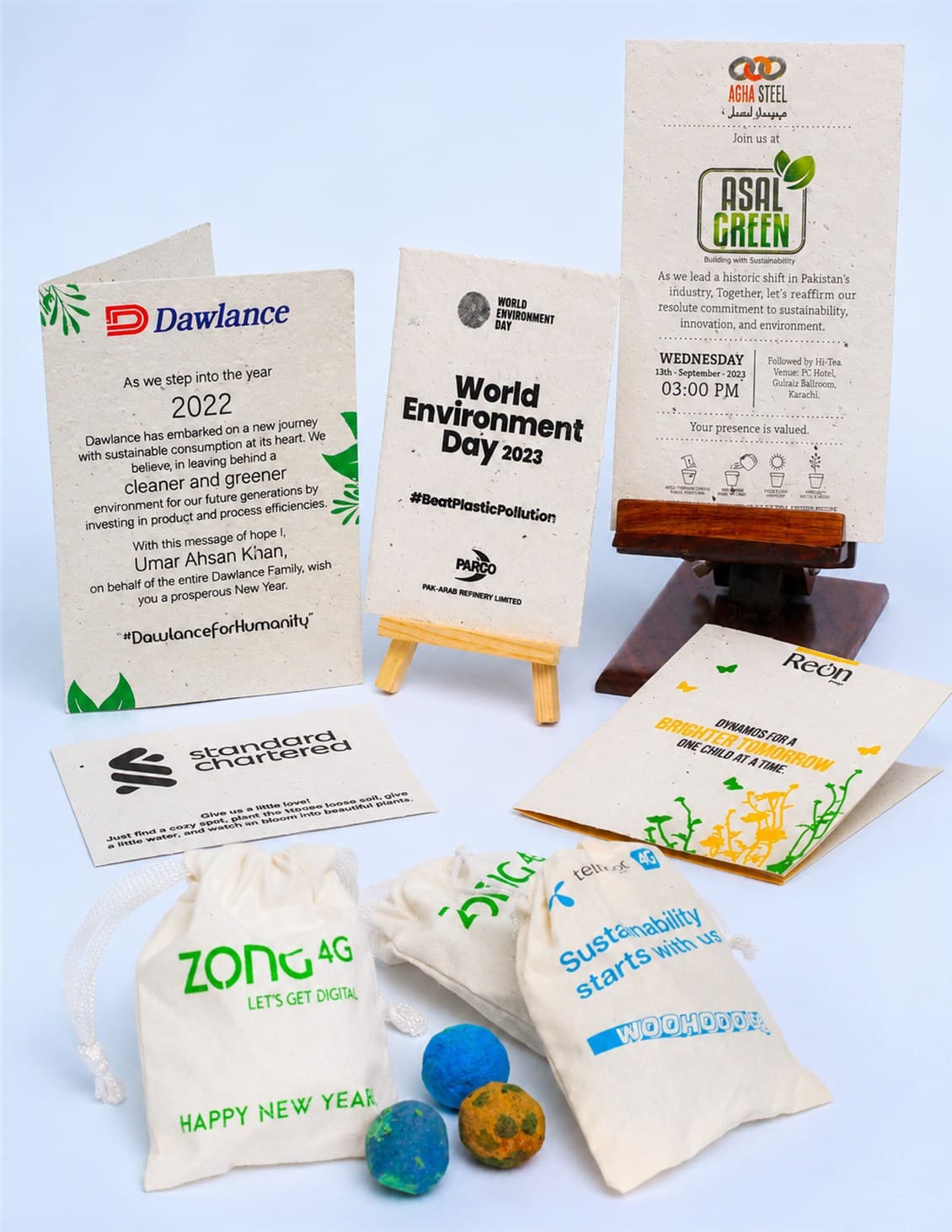 Wholesale plantable seed-paper sheets in bulk, manufactured in Pakistan
